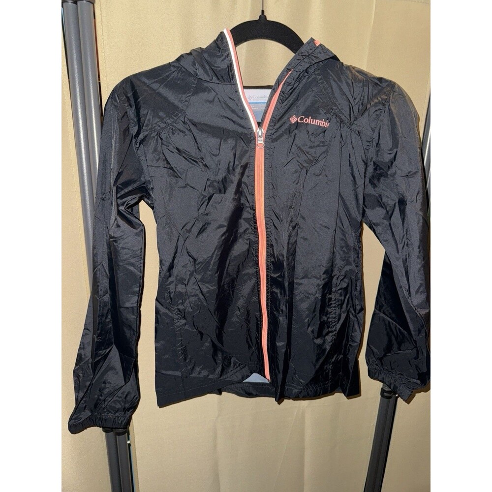 Columbus youth black and peach windbreaker Medium (10-12)